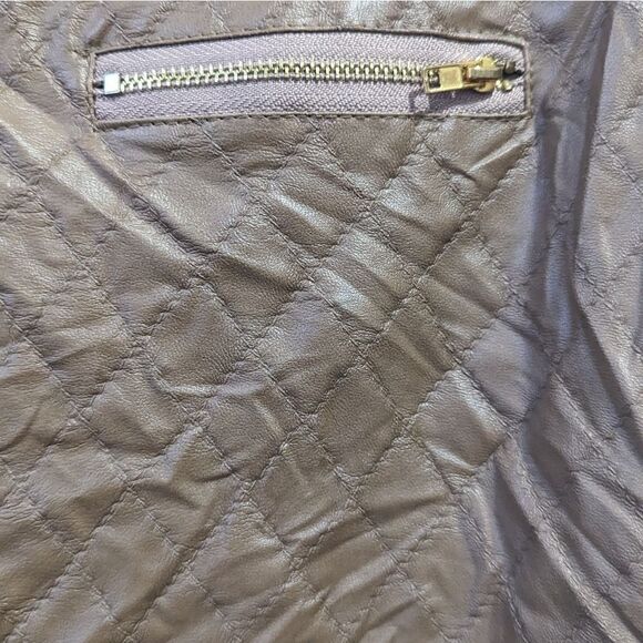 Marcelle women's leather skirt - Picture 4 of 8